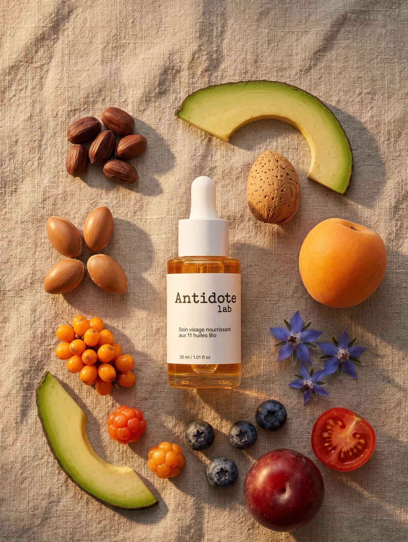 soin visage nourrissant aux 11 huiles bio